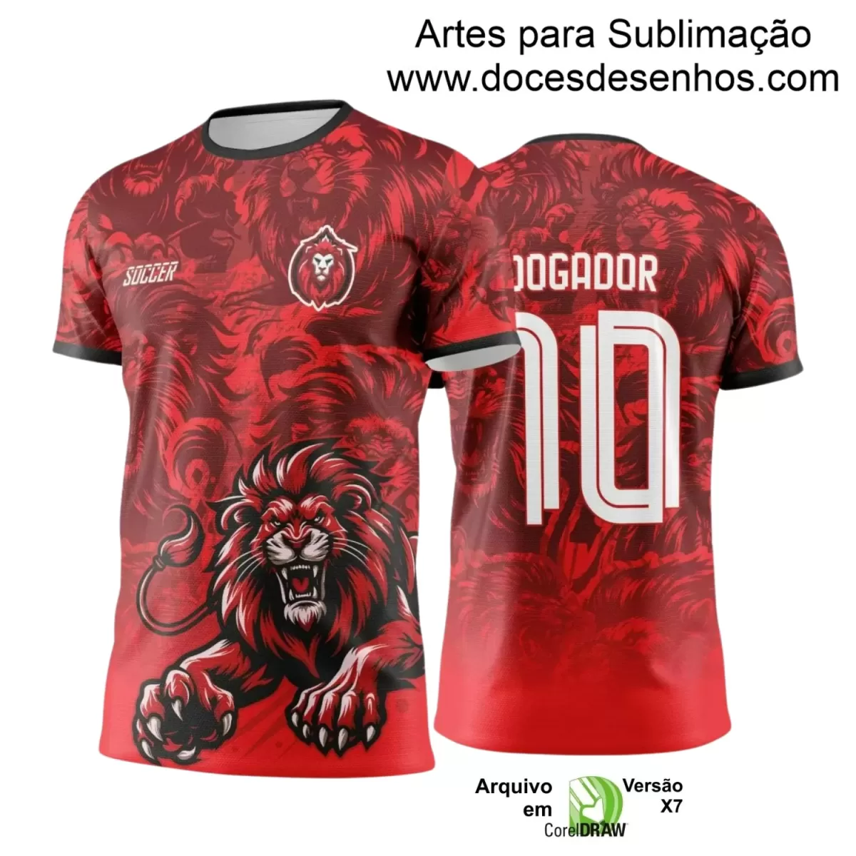 Arte para Estampa de Camiseta Escolar 2025 – Interclasse 2025 - Tema de Leão