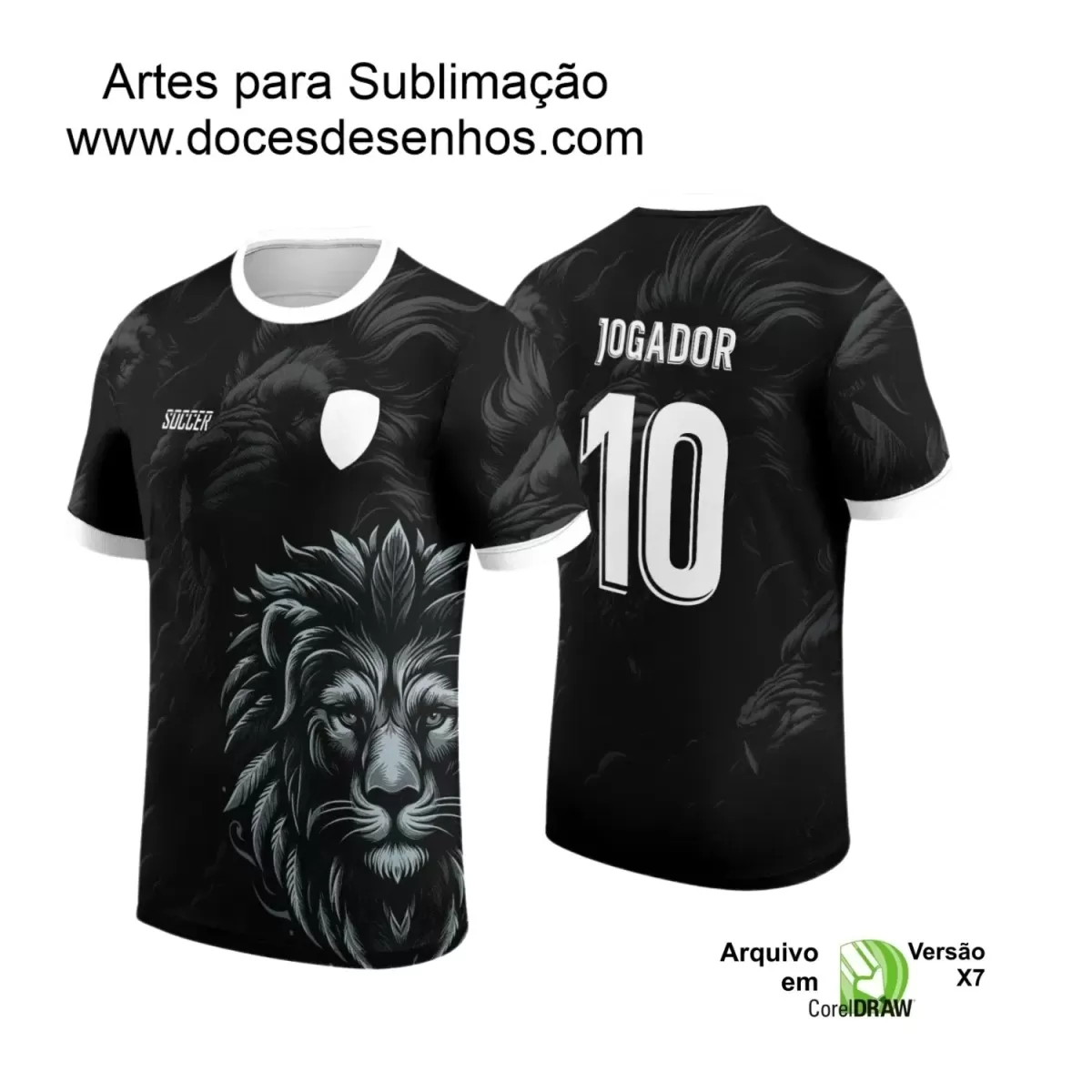 Arte para Estampa de Camiseta Escolar 2025 – Interclasse 2025 - Tema de Leão