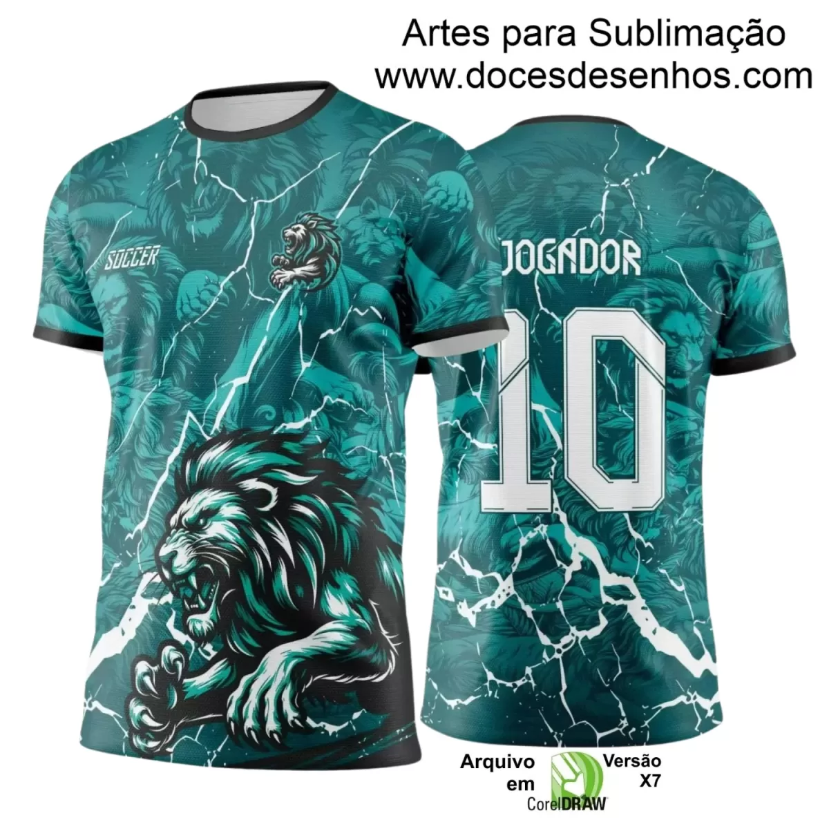 Arte para Estampa de Camiseta Escolar 2025 – Interclasse 2025 - Tema de Leão