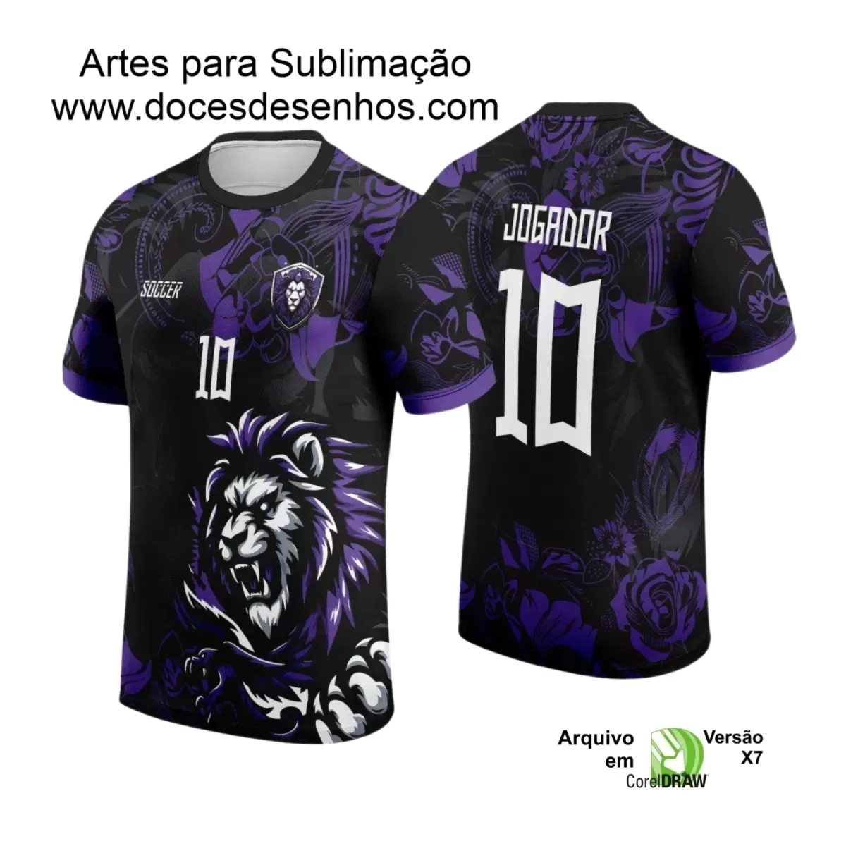 Arte para Estampa de Camiseta Escolar 2025 – Interclasse 2025 - Tema de Leão