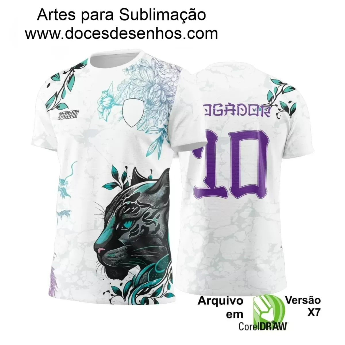 Arte para Estampa de Camiseta Escolar 2025 – Interclasse 2025 - Tema de Pantera 