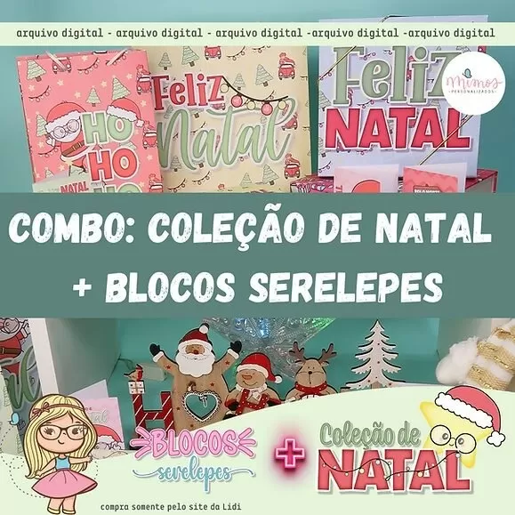 COMBO – COL. DE NATAL 2023 + Blocos Serelepes (Mimos Personalizados)