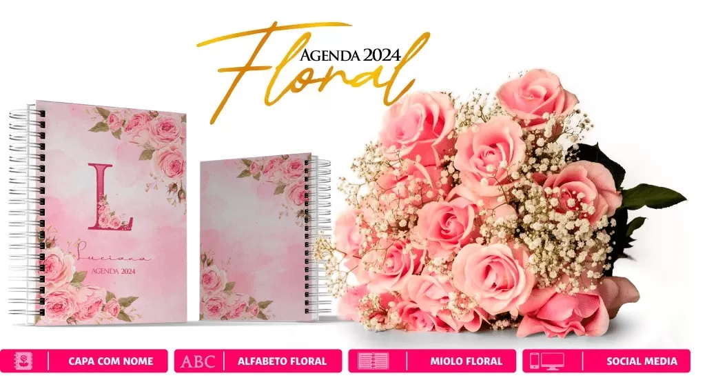 Coleção Agenda Floral 2024 – Gráfica Rápida