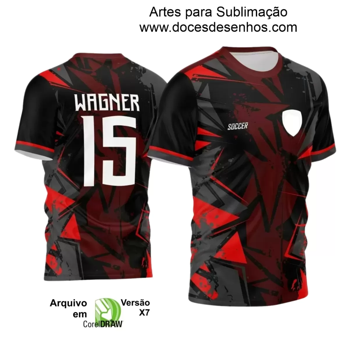 Estampa Camisa Personalizada - Time Amador - Futebol 2025