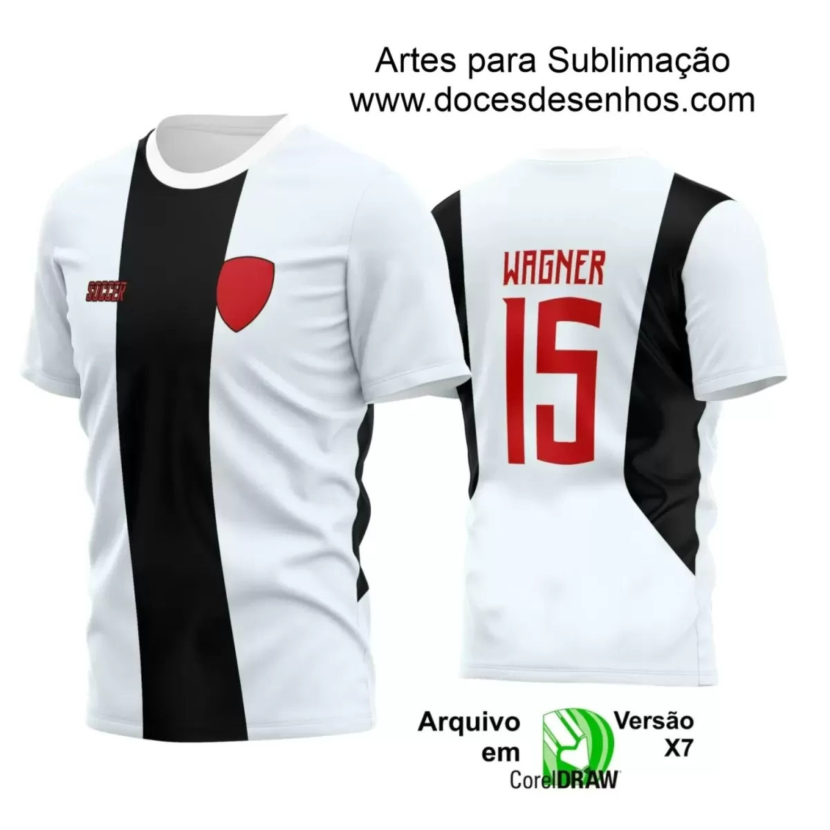 Estampa Camisa Personalizada - Time Amador - Futebol 2025