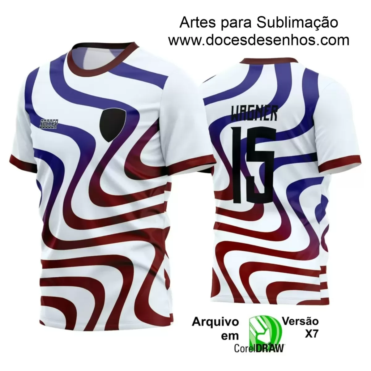 Estampa Camisa Personalizada - Time Amador - Futebol 2025