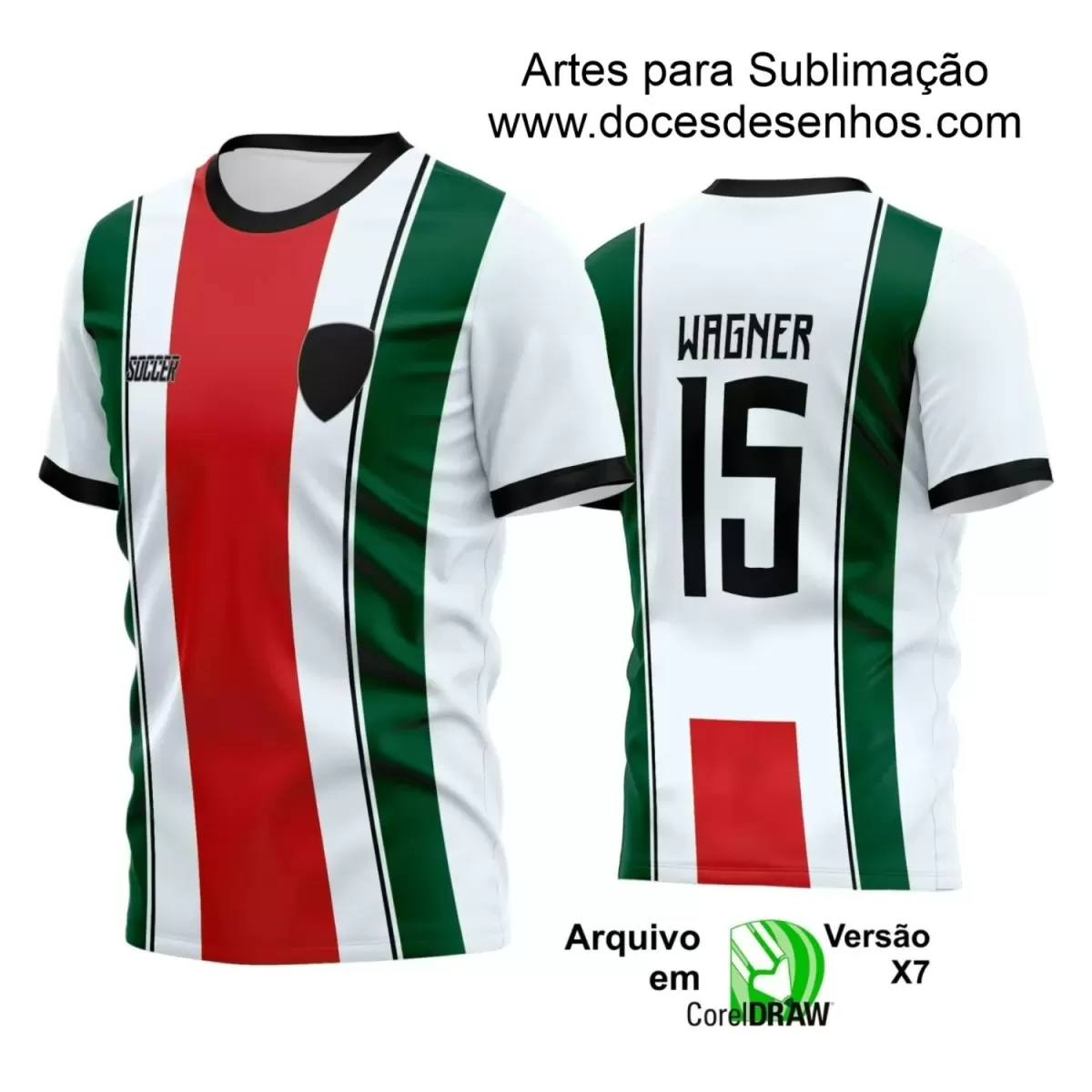 Estampa Camisa Personalizada - Time Amador - Futebol 2025