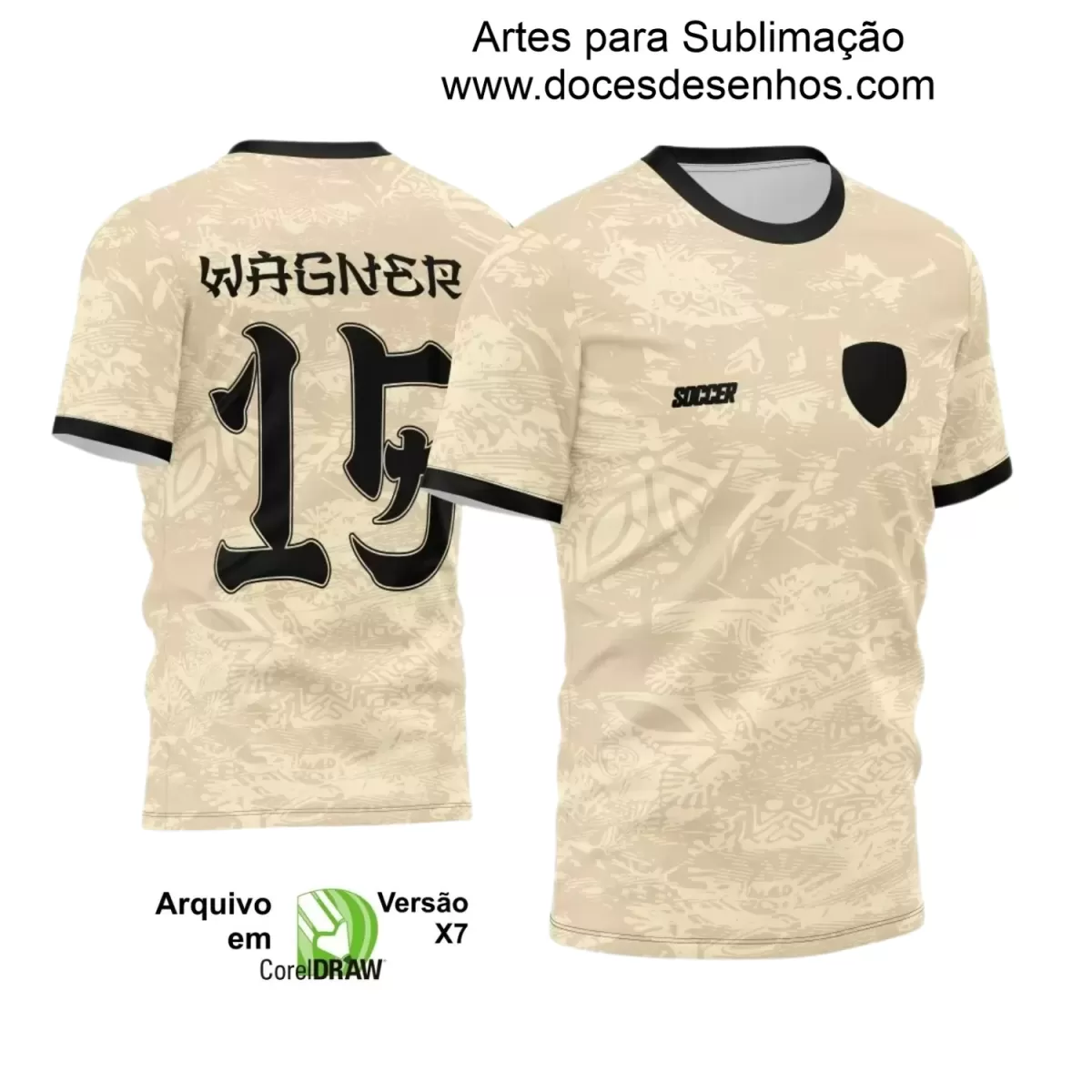 Estampa Camisa Personalizada - Time Amador - Futebol 2025