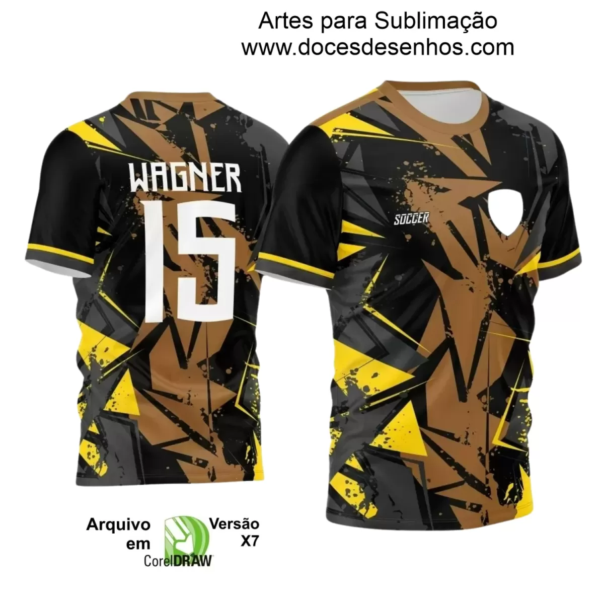 Estampa Camisa Personalizada - Time Amador - Futebol 2025