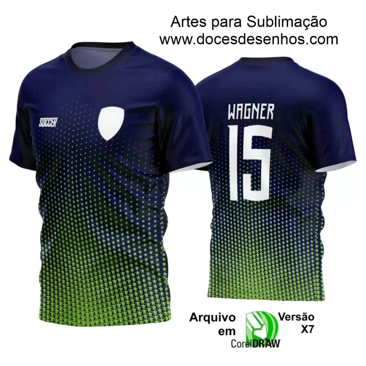 Estampa Camisa Personalizada - Time Amador - Futebol 2025