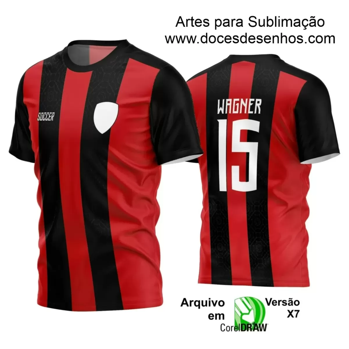 Estampa Camisa Personalizada - Time Amador - Futebol 2025