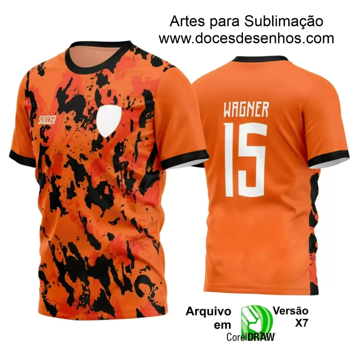 Estampa Camisa Personalizada - Time Amador - Futebol 2025