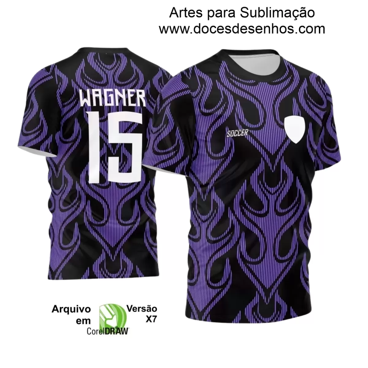 Estampa Camisa Personalizada - Time Amador - Futebol 2025