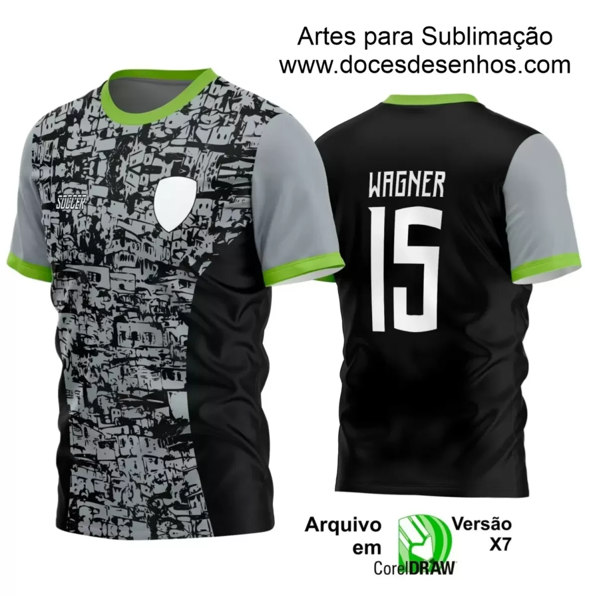 Estampa Camisa Personalizada - Time Amador - Futebol 2025