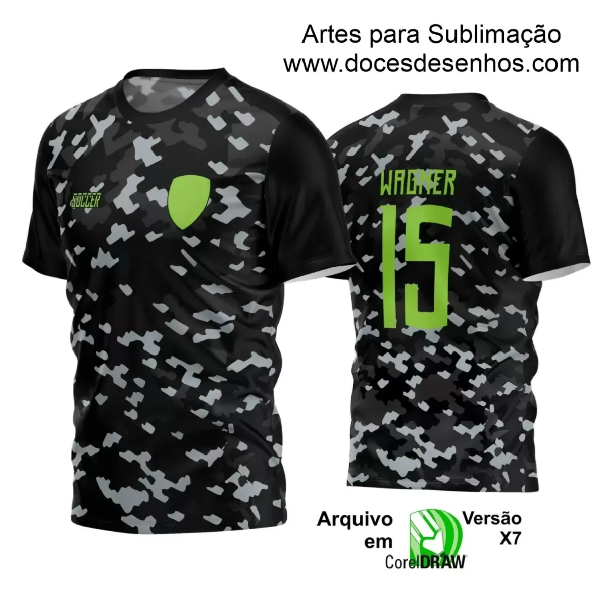 Estampa Camisa Personalizada - Time Amador - Futebol 2025