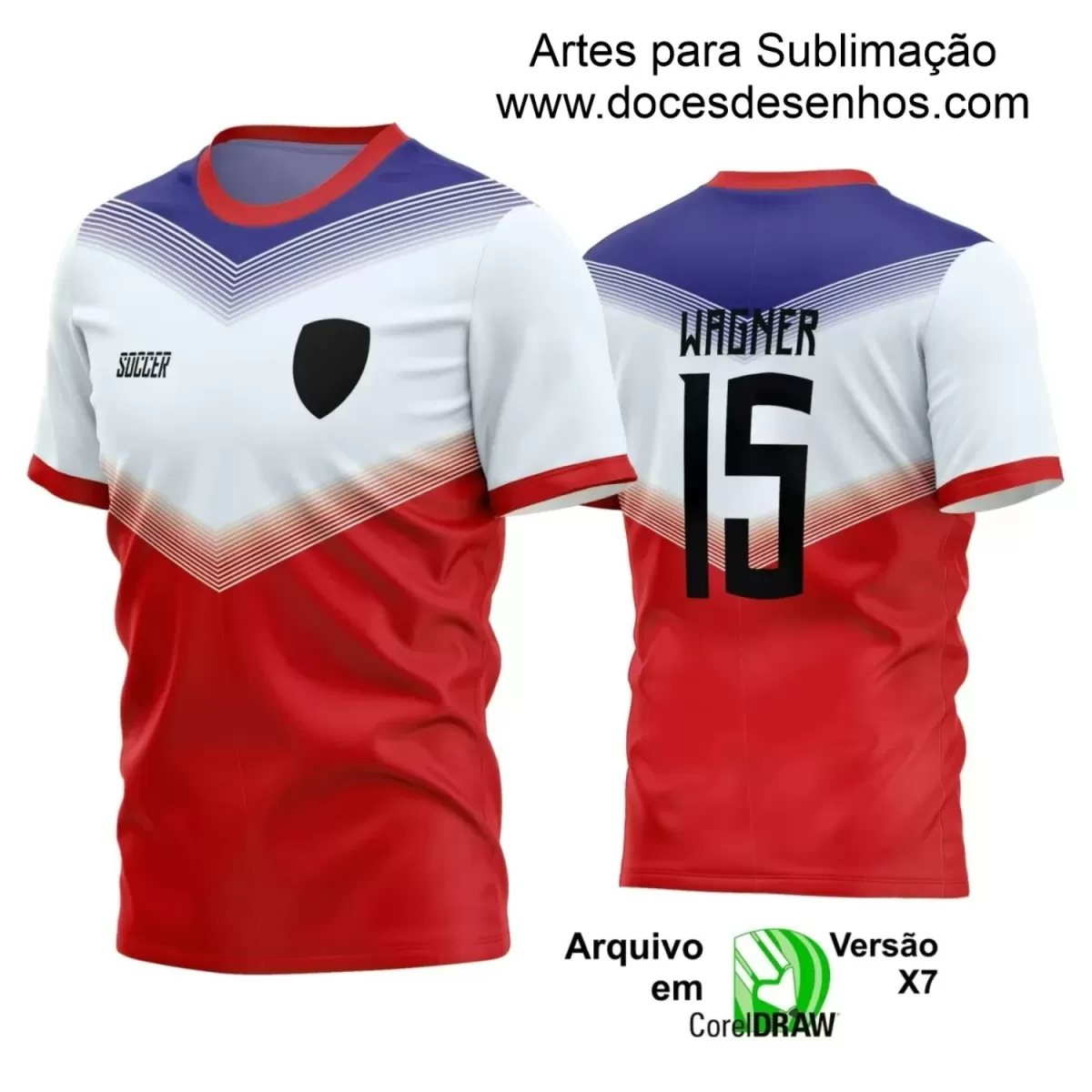 Estampa Camisa Personalizada - Time Amador - Futebol 2025