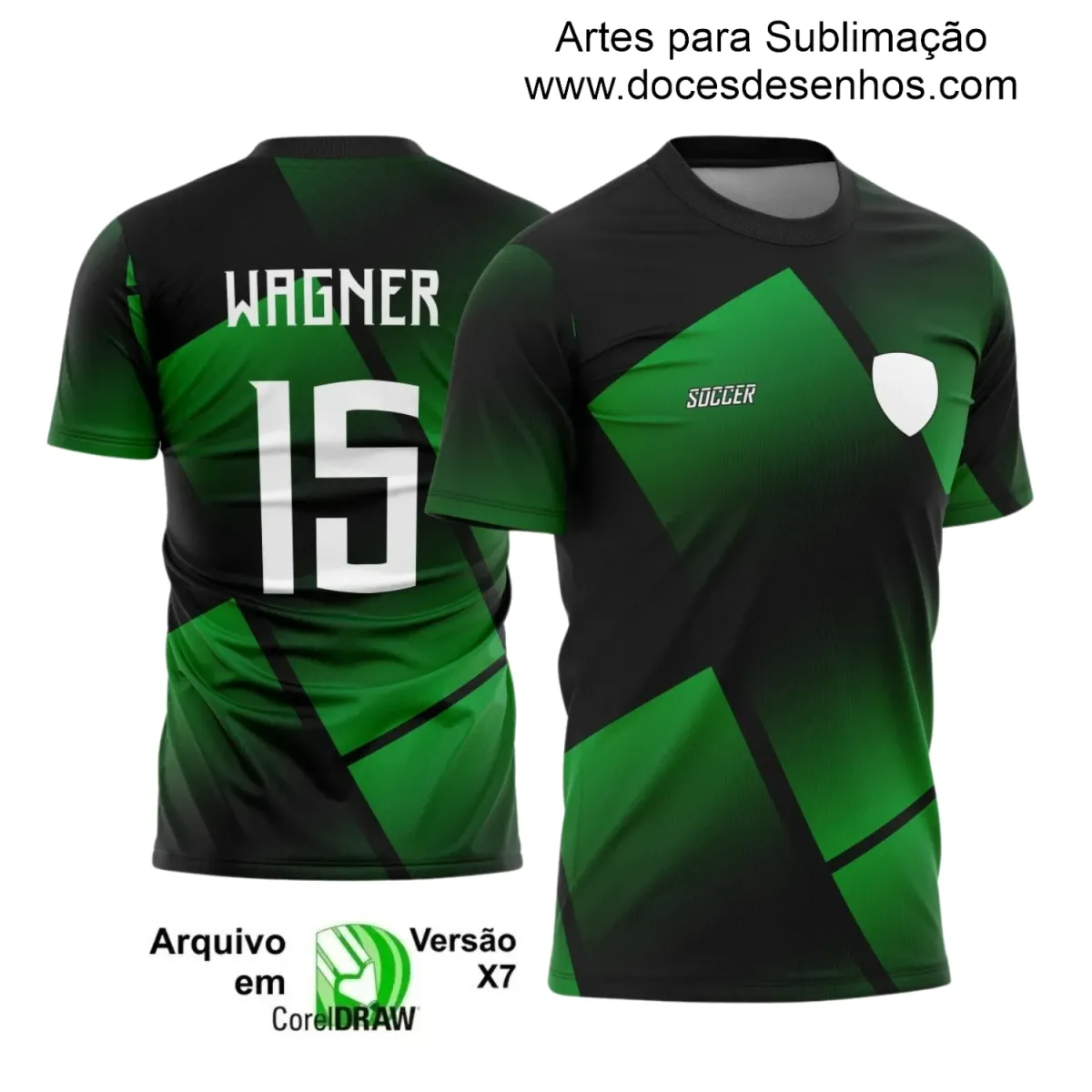 Estampa Camiseta Personalizada - Arte Vetor - Time Amador - Futebol 2025