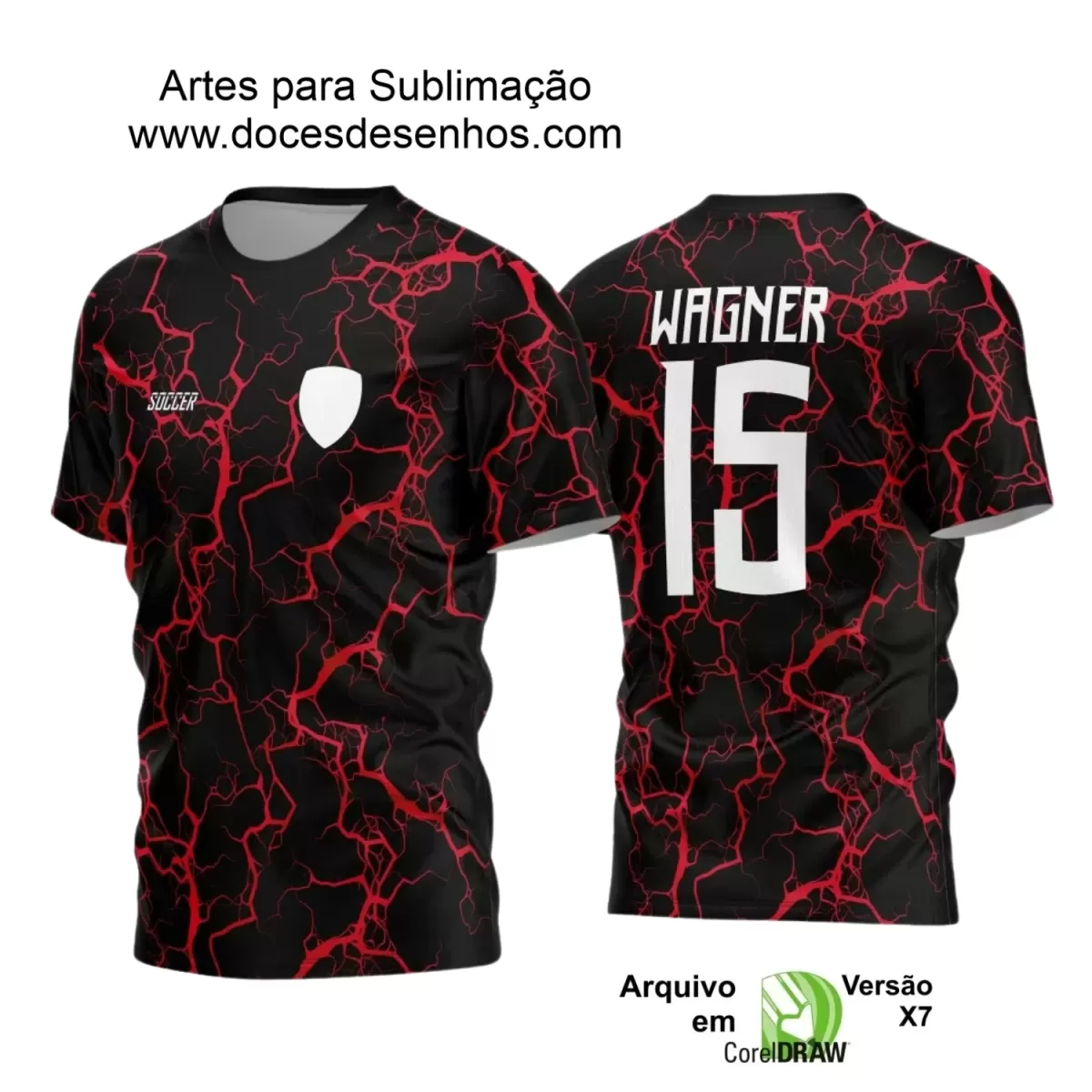 Estampa Camiseta Personalizada - Time Amador - Futebol 2025