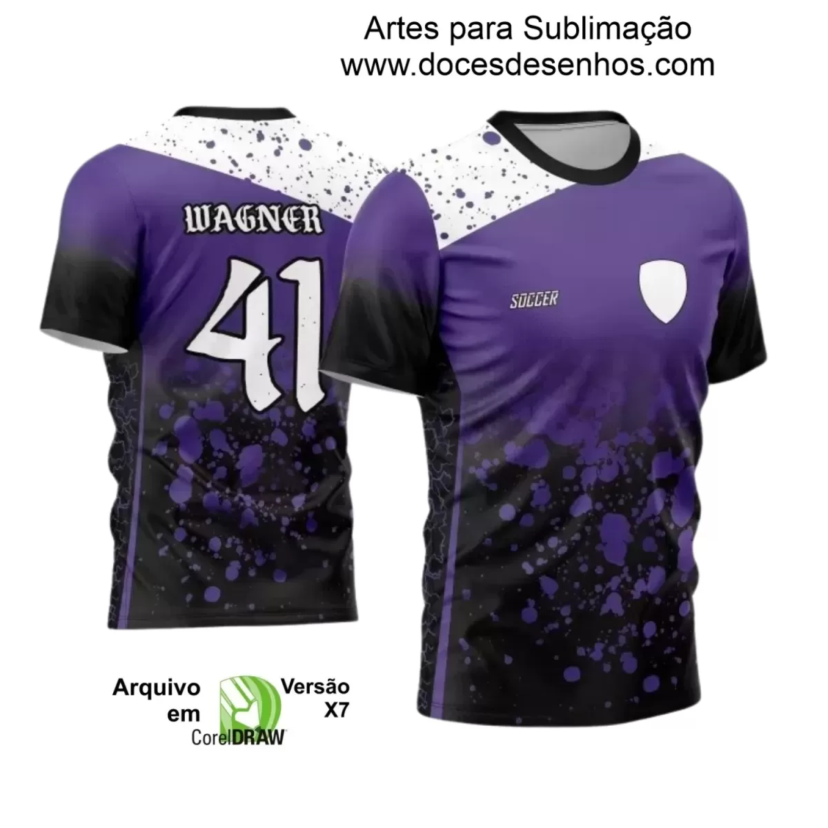 Estampa Camiseta Personalizada - Time Amador - Futebol 2025