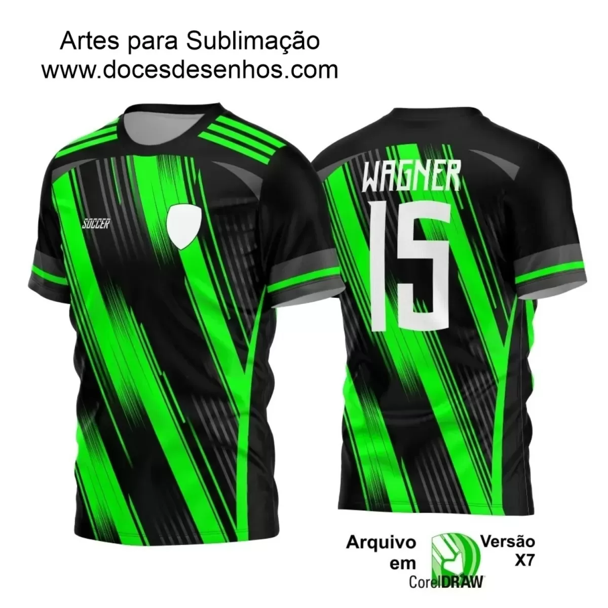 Estampa Camiseta Personalizada - Time Amador - Futebol 2025