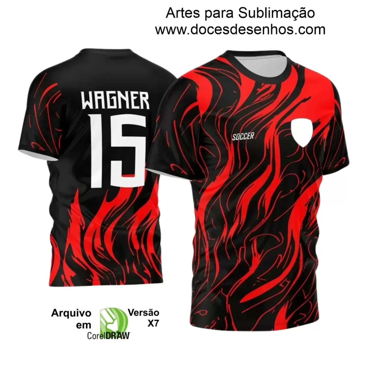 Estampa Camiseta Personalizada - Time Amador - Futebol 2025