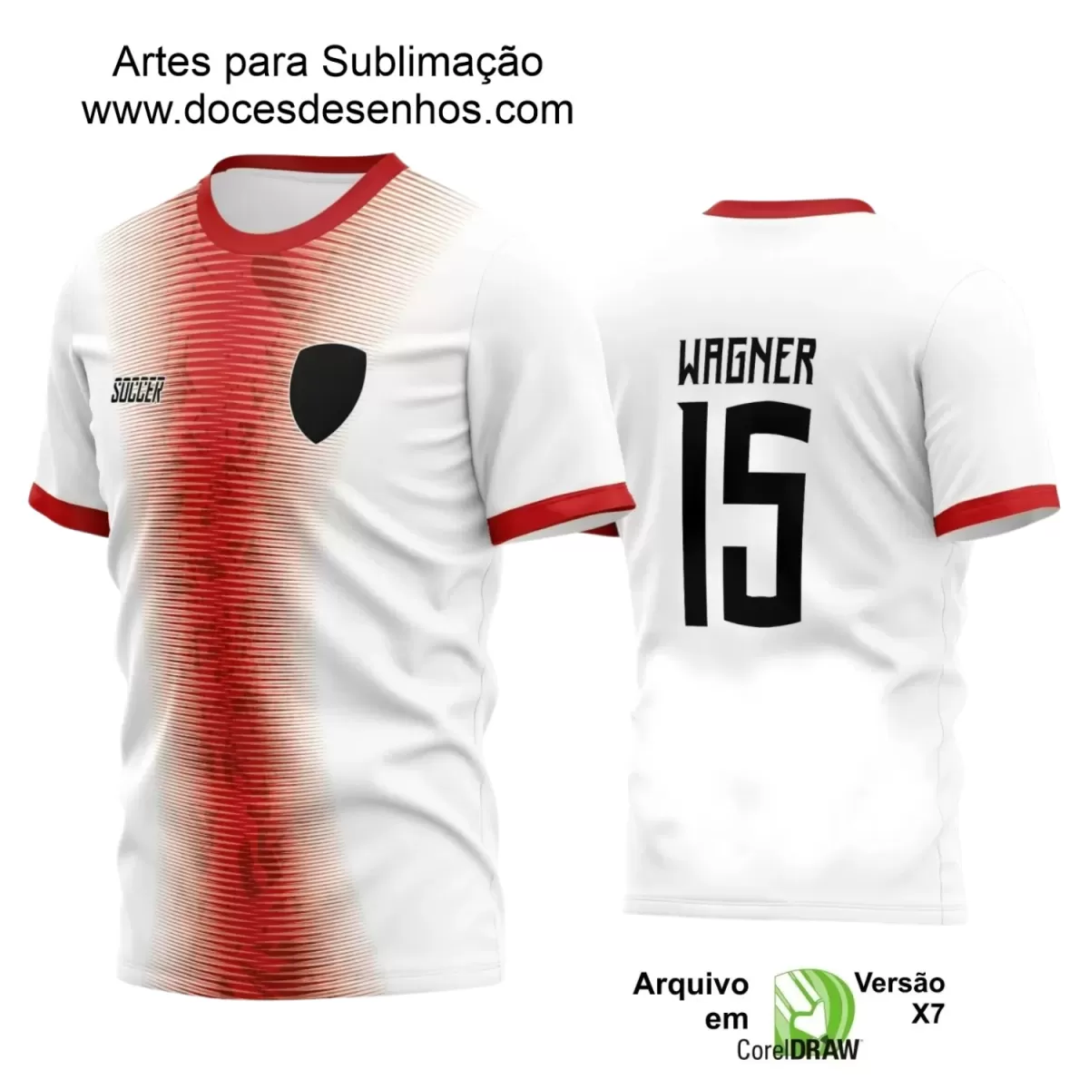 Estampa Camiseta Personalizada - Time Amador - Futebol 2025