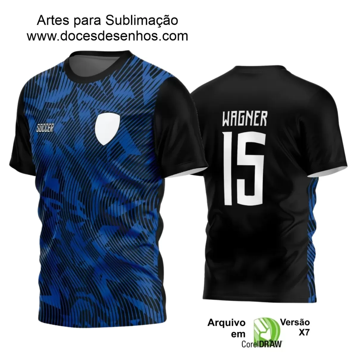 Estampa Camiseta Personalizada - Time Amador - Futebol 2025