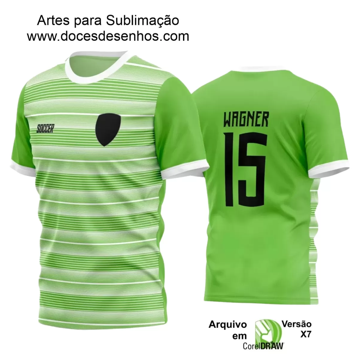 Estampa Camiseta Personalizada - Time Amador - Futebol 2025