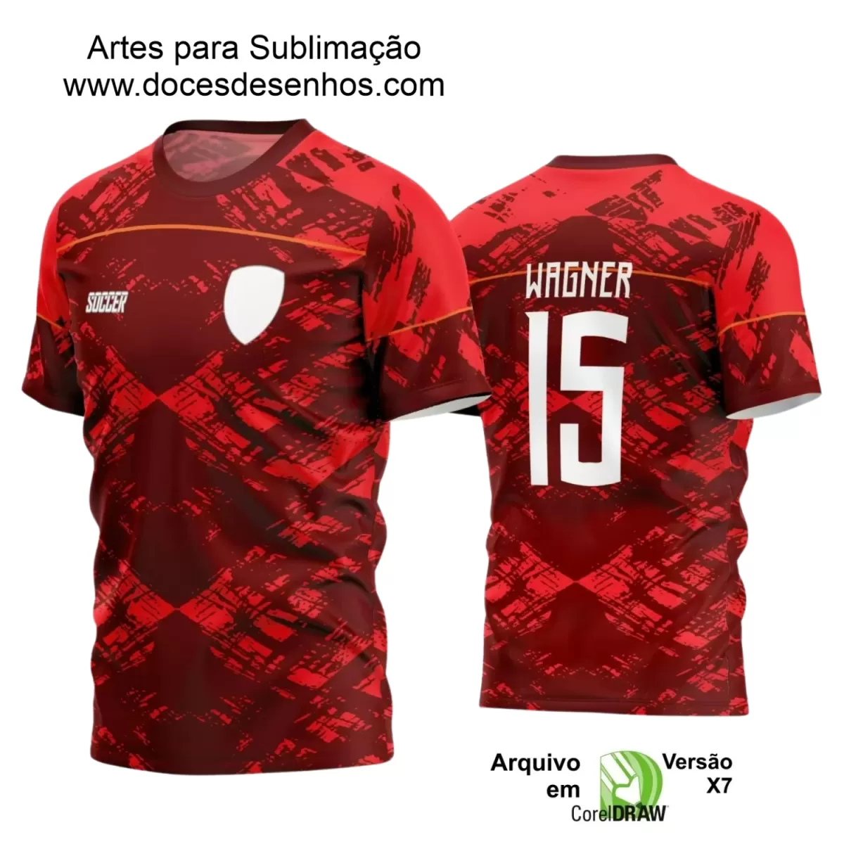 Estampa Camiseta Personalizada - Time Amador - Futebol 2025