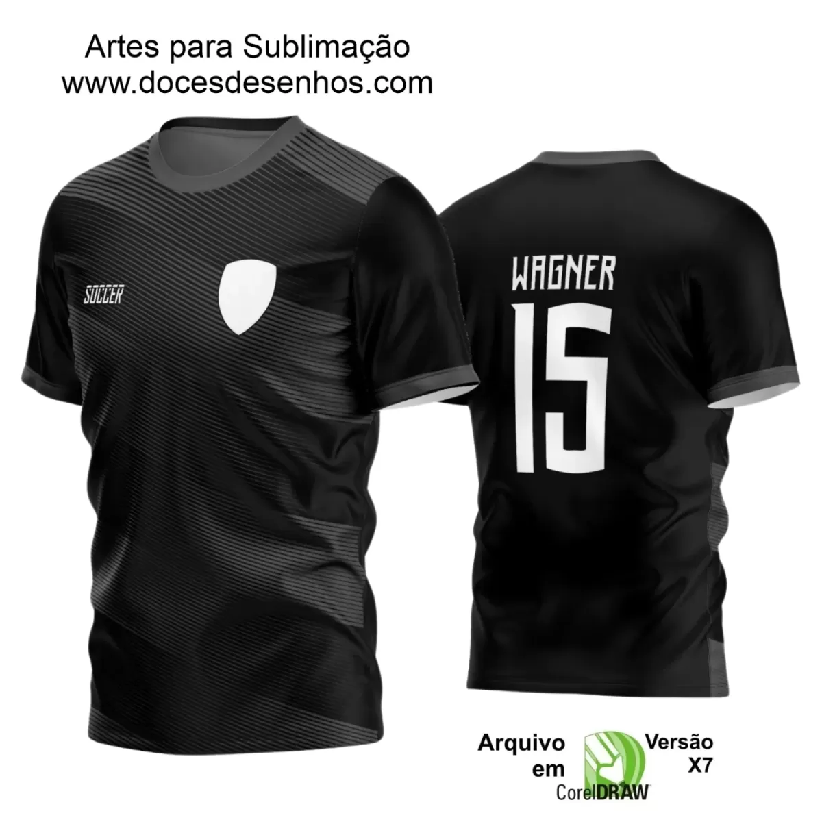 Estampa Camiseta Personalizada - Time Amador - Futebol 2025