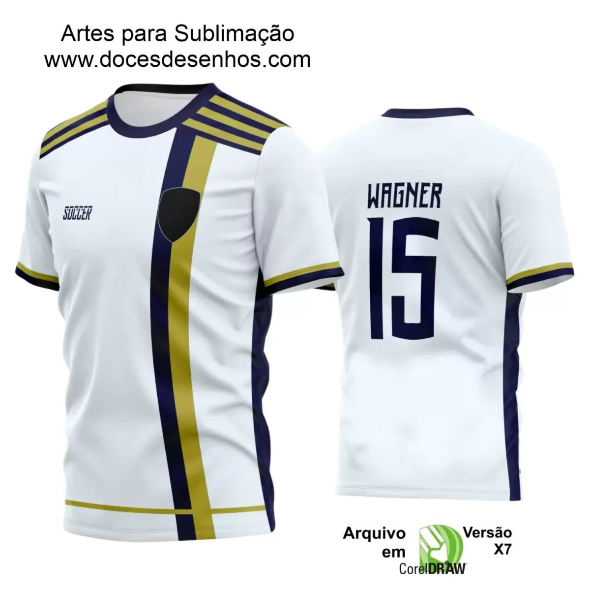 Estampa Camiseta Personalizada - Time Amador - Futebol 2025