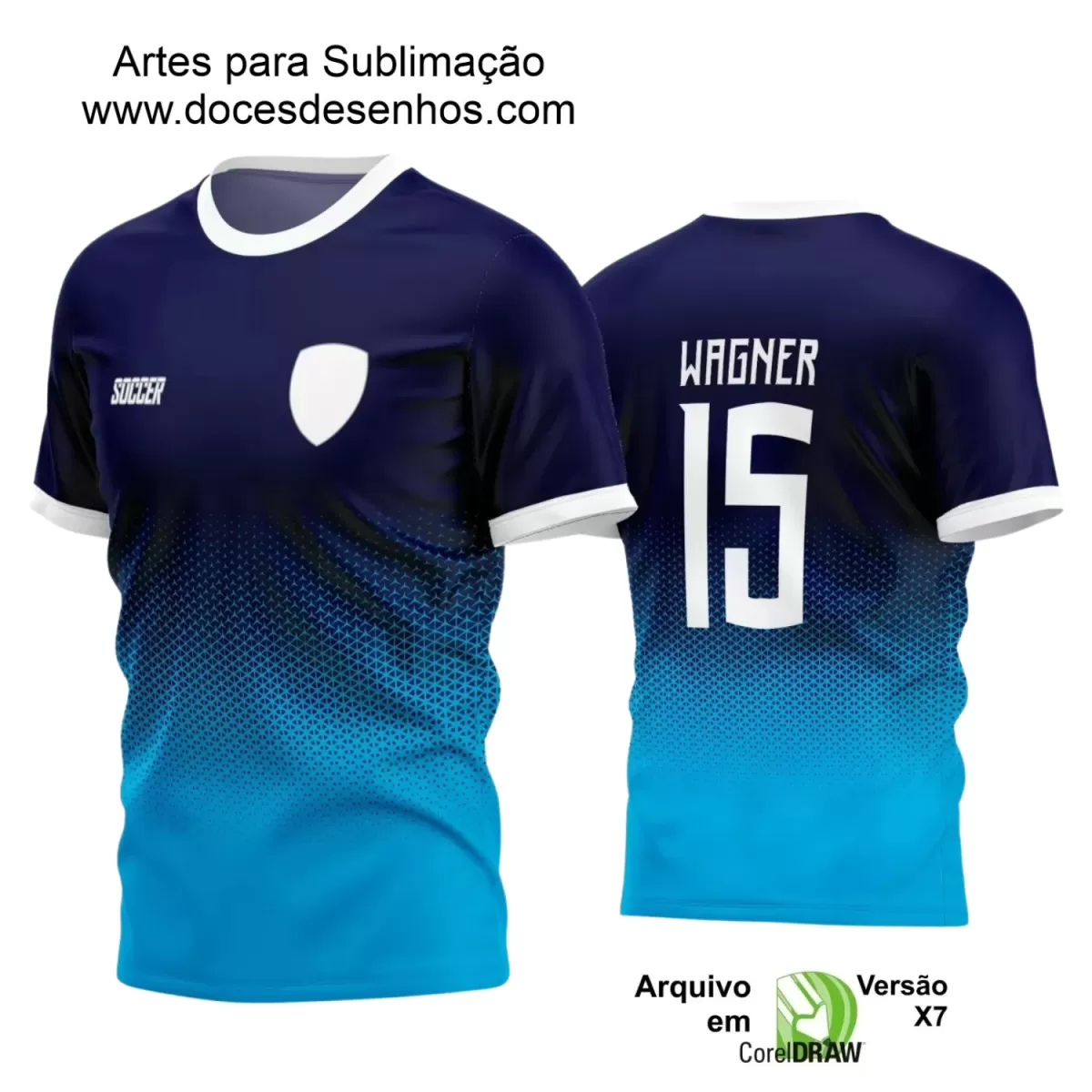 Estampa Camiseta Personalizada - Time Amador - Futebol 2025