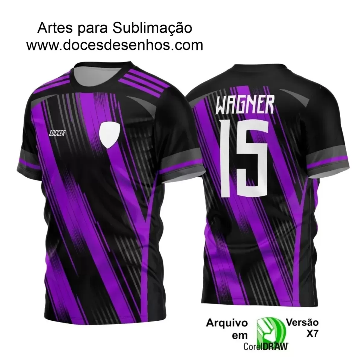 Estampa Camiseta Personalizada - Time Amador - Futebol 2025