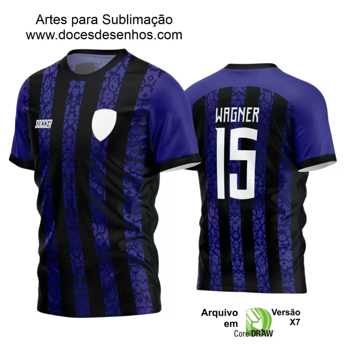 Estampa Camiseta Personalizada - Time Amador - Futebol 2025