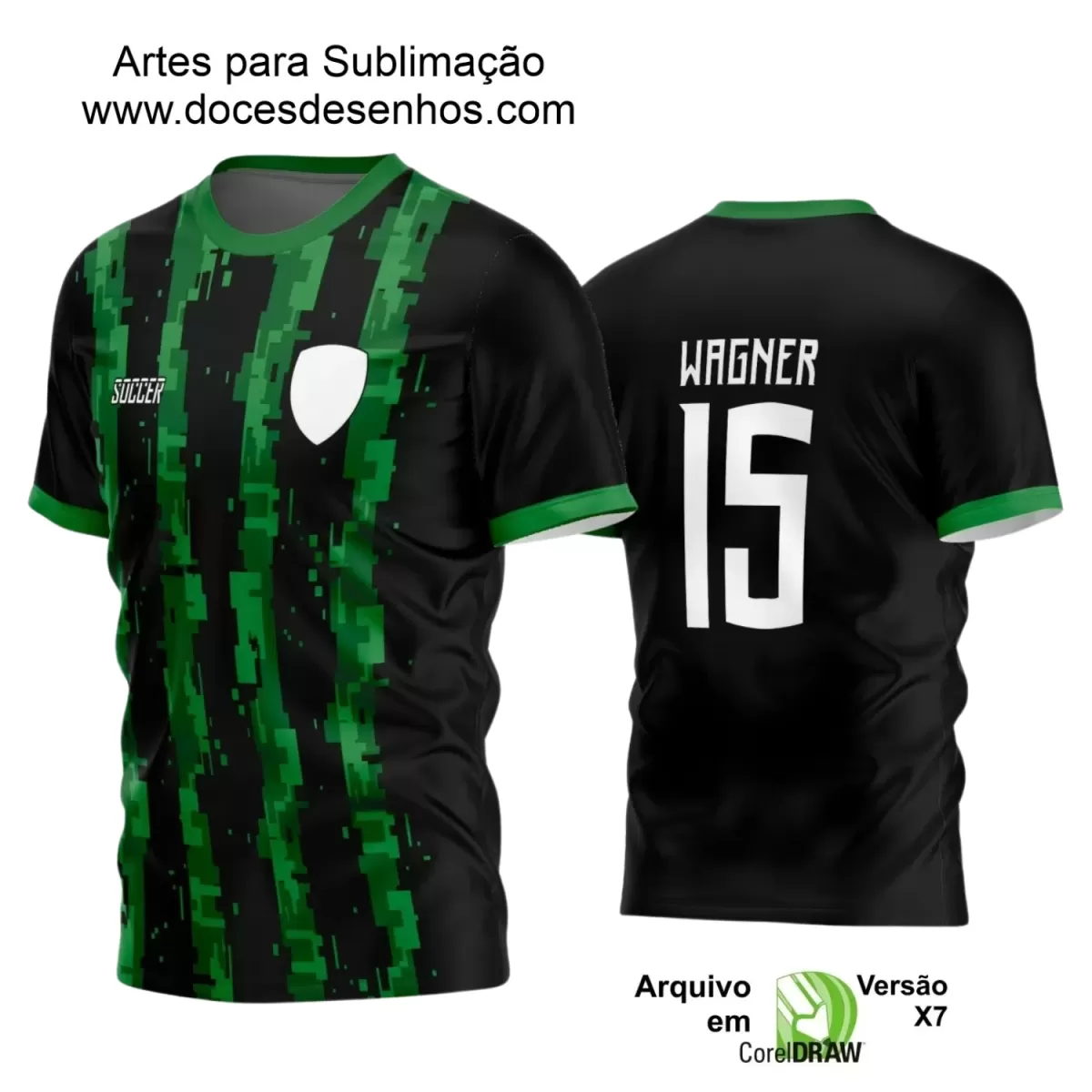 Estampa Camiseta Personalizada - Time Amador - Futebol 2025