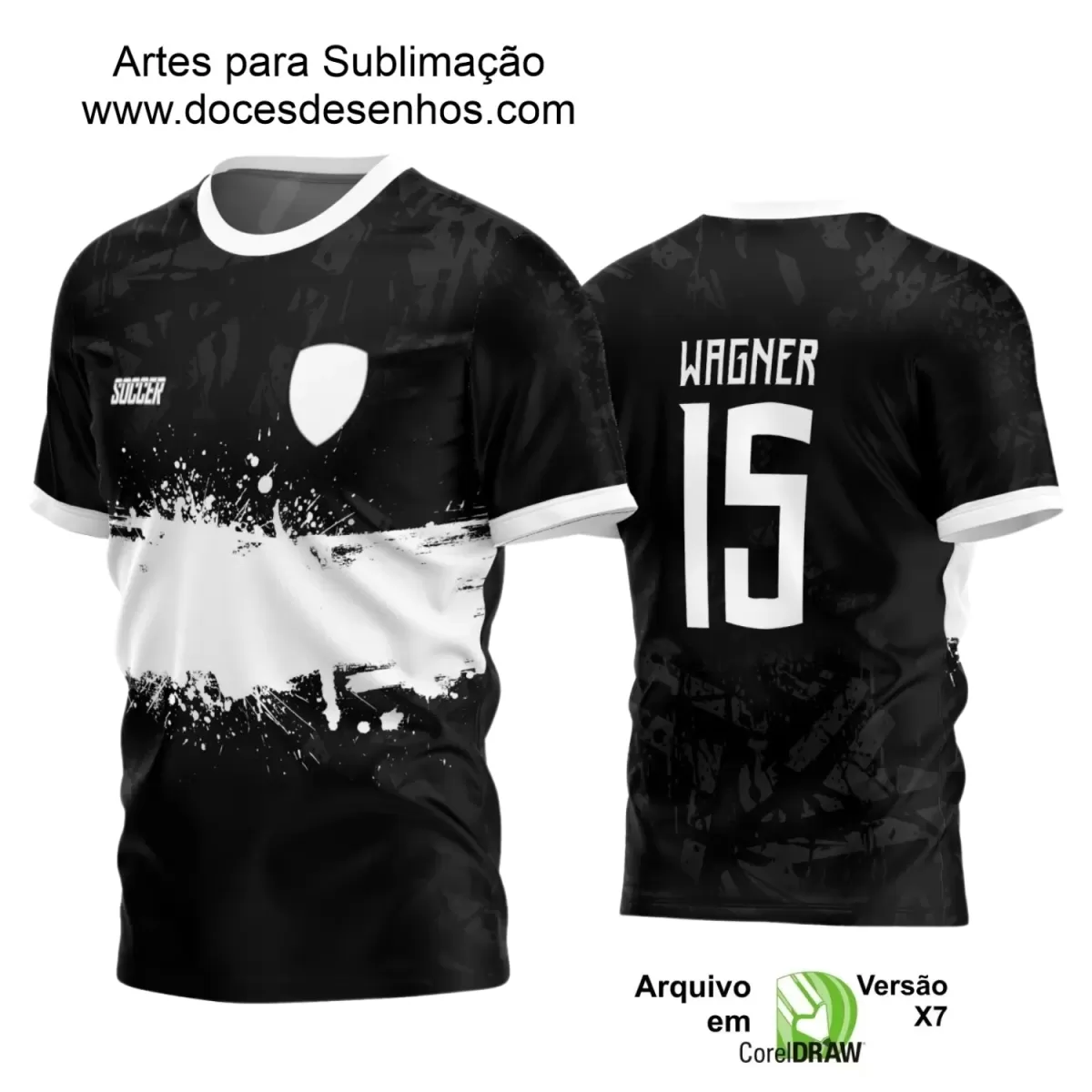 Estampa Camiseta Personalizada - Time Amador - Futebol 2025