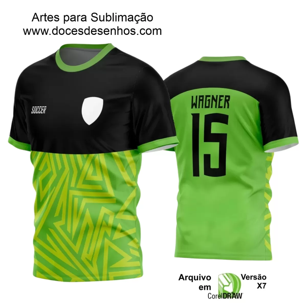 Estampa Camiseta Personalizada - Time Amador - Futebol 2025