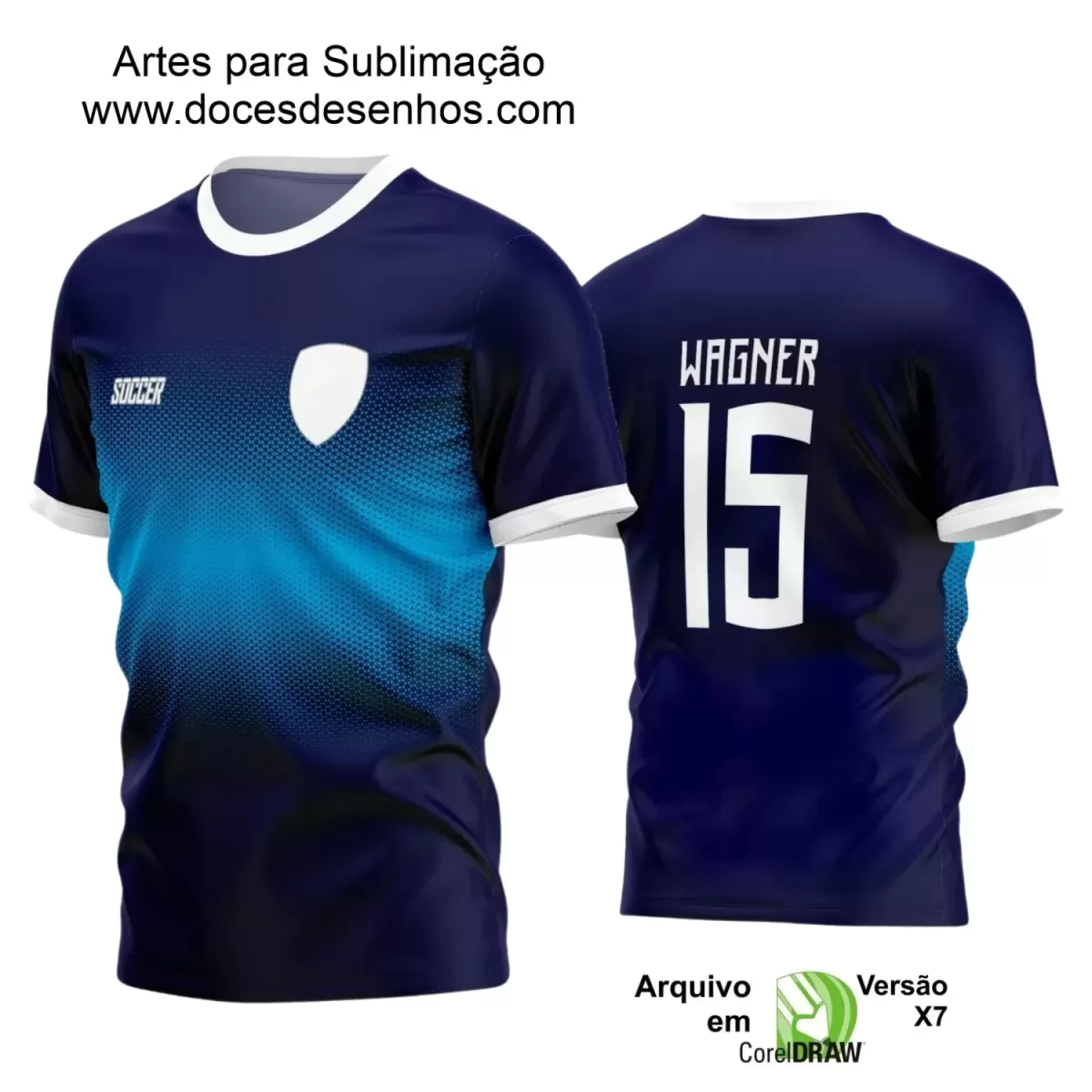 Estampa Camiseta Personalizada - Time Amador - Futebol 2025