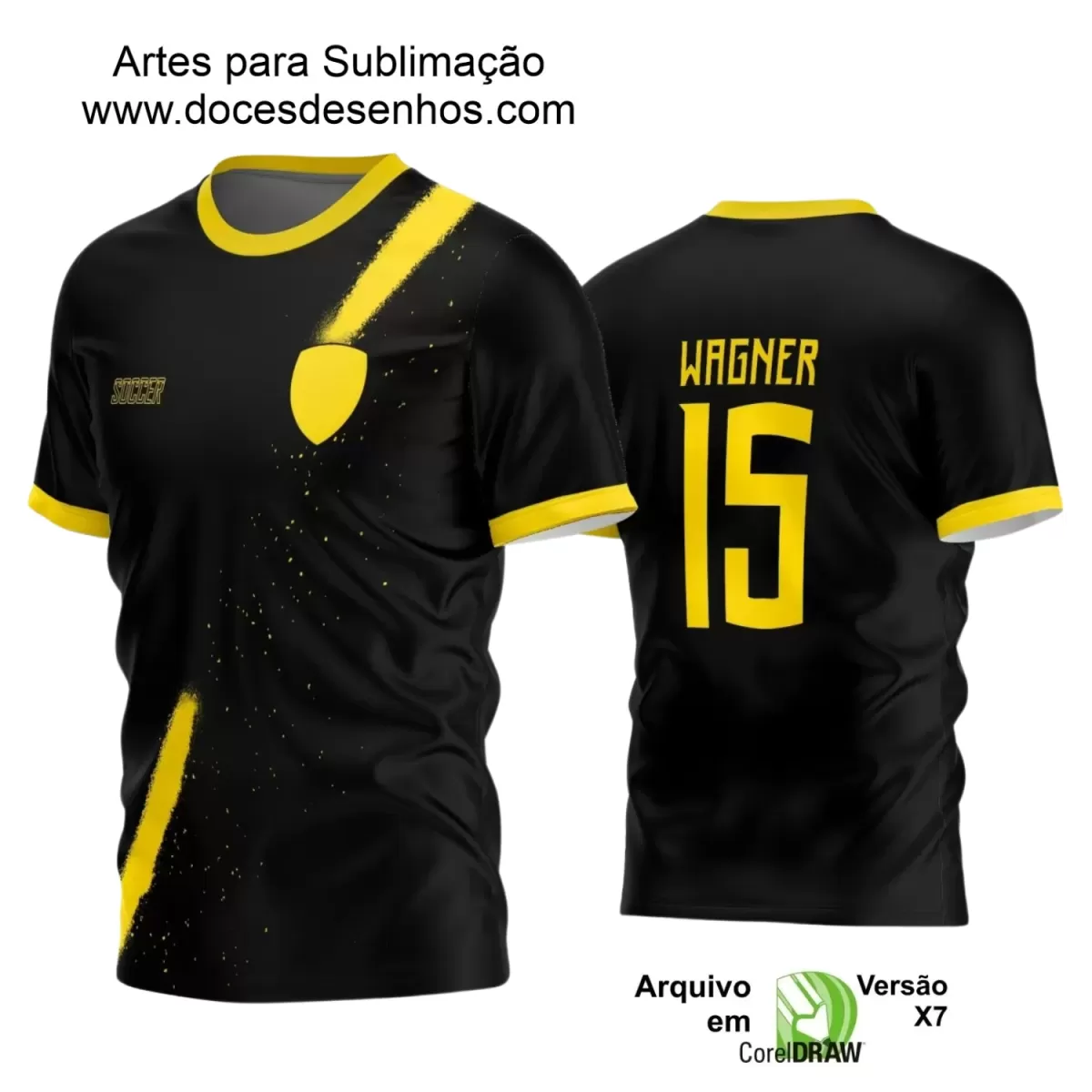 Estampa Camiseta Personalizada - Time Amador - Futebol 2025