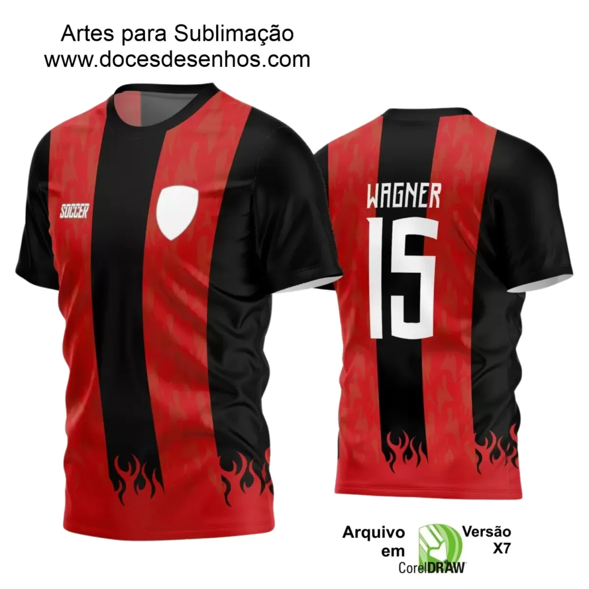 Estampa Camiseta Personalizada - Time Amador - Futebol 2025