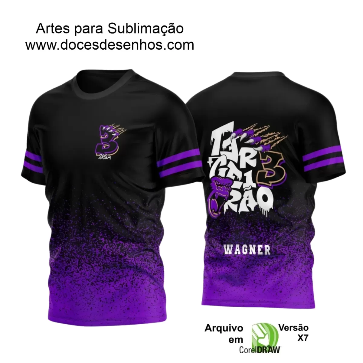 Estampa Digital - Camisa Formandos Terceirão - Gorila 2024 - 2025