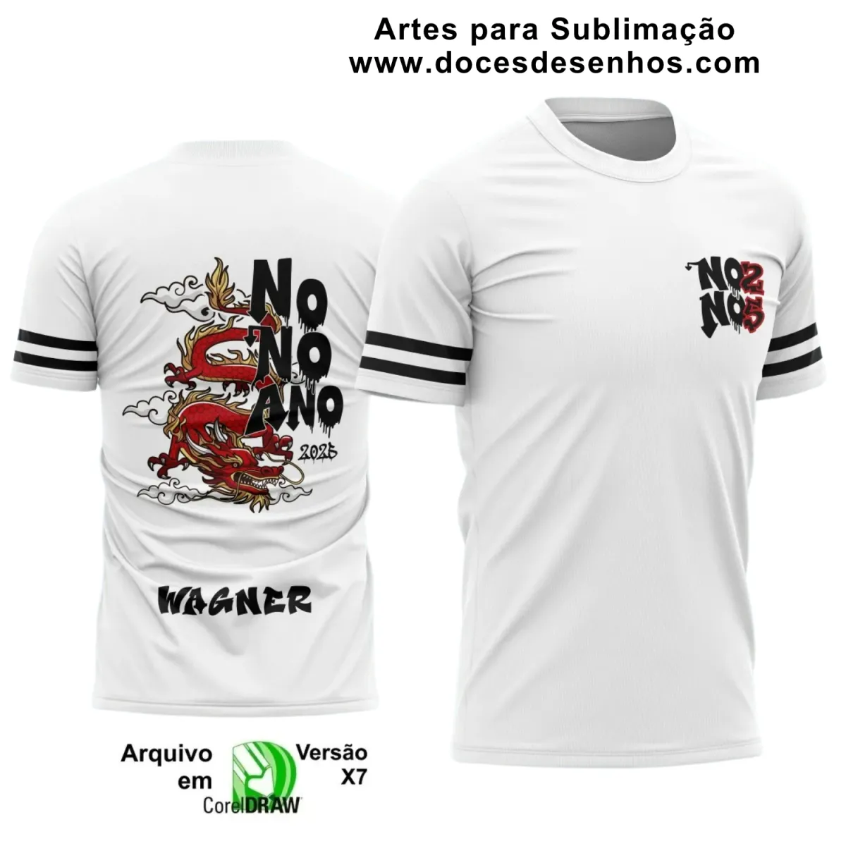 Estampa Para Camiseta Escolar – Arte Vetor - Uniforme Concluintes 2025 – 9 º Ano : Estilo Dragão