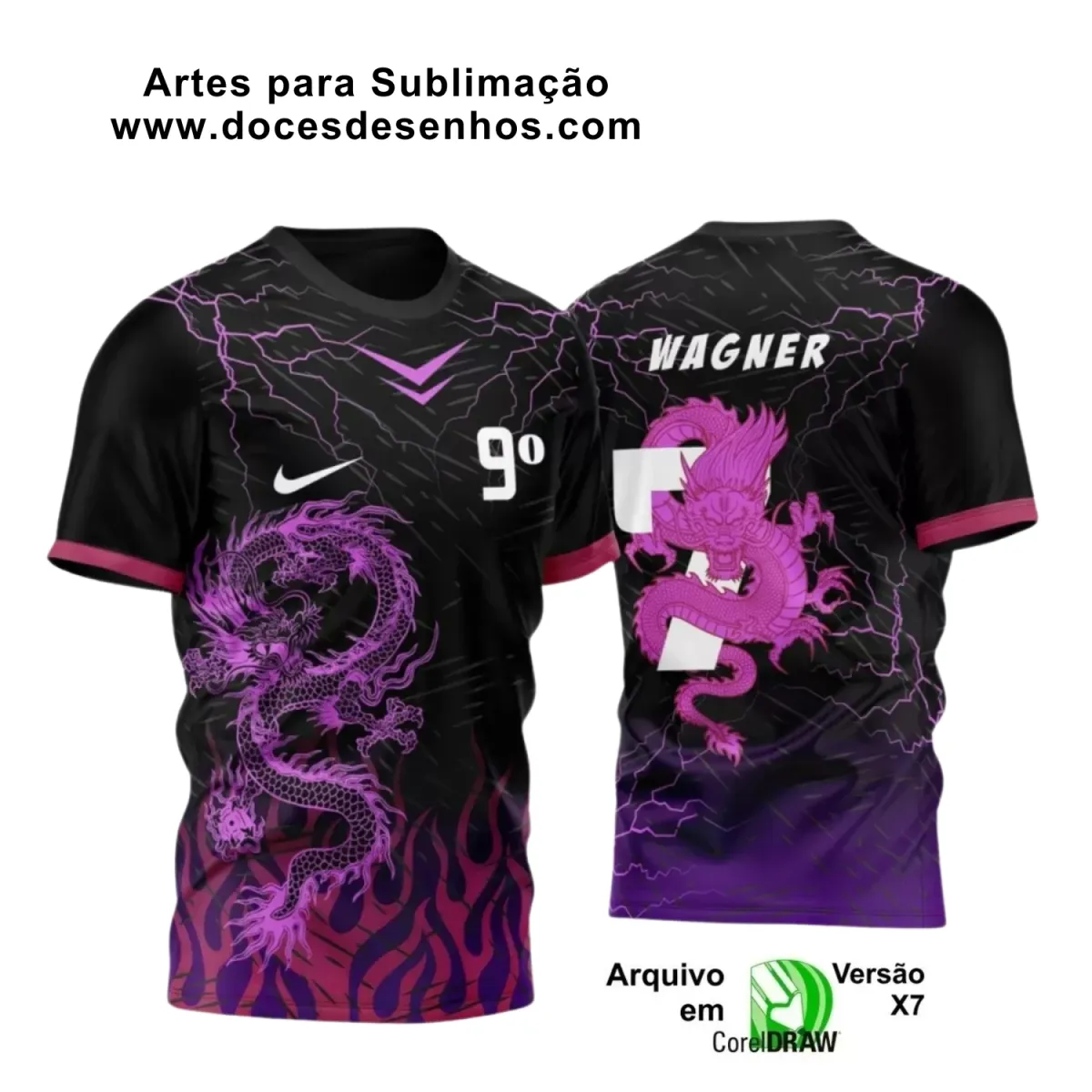 Estampa Para Camiseta Escolar – Arte Vetor - Uniforme Concluintes 2025 – 9 º Ano : Estilo Dragão