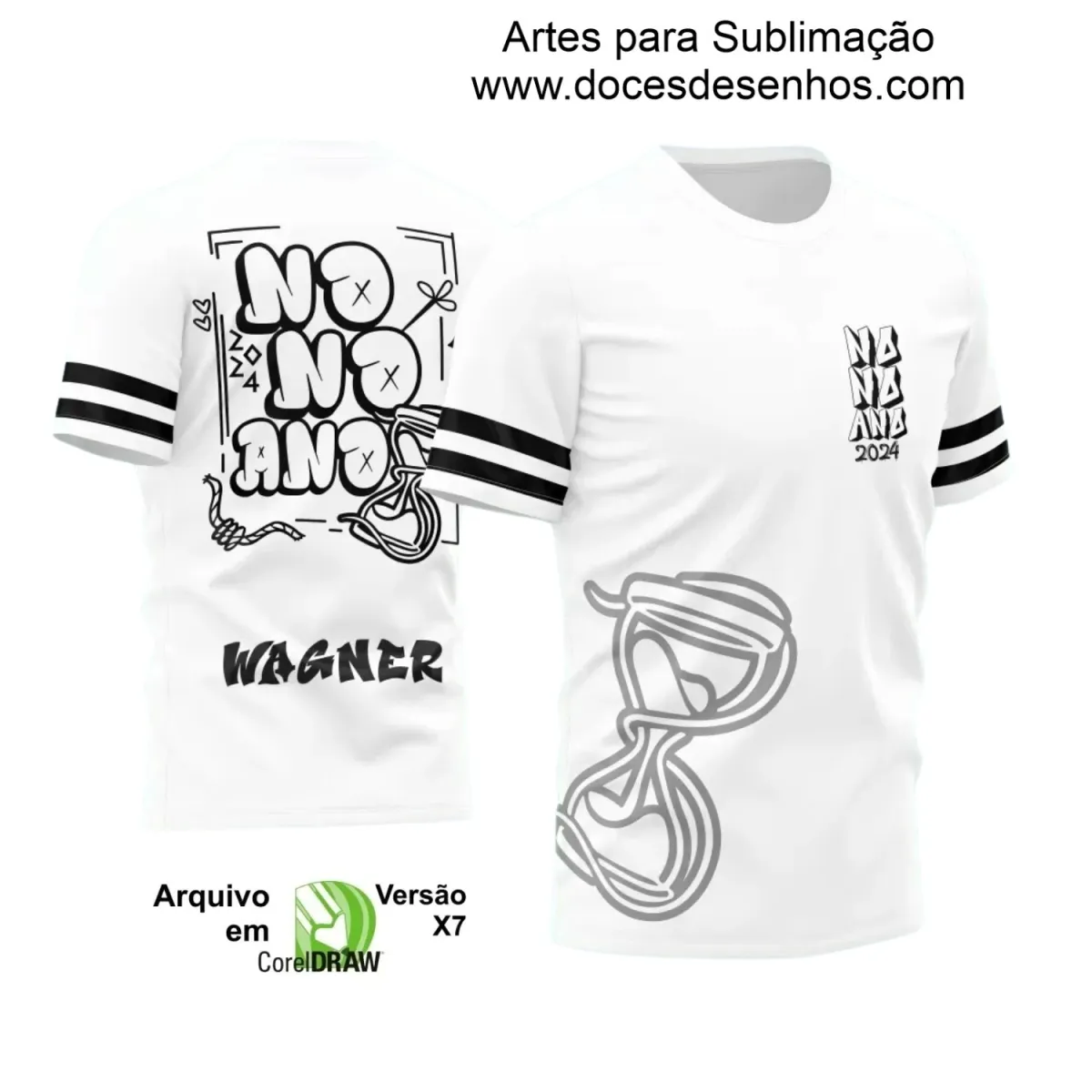 Estampa Para Camiseta Escolar – Arte Vetor - Uniforme Concluintes 2025 – Formandos 9º Ano: Estilo  Ampulheta