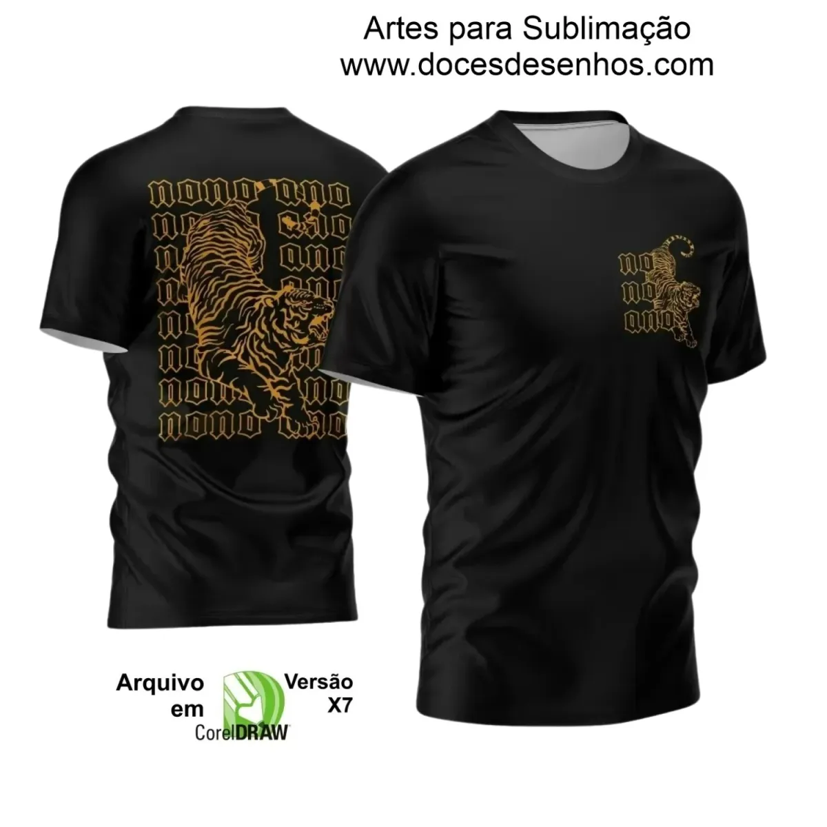 Estampa Para Camiseta Escolar – Arte Vetor - Uniforme Concluintes 2025 – Formandos 9º Ano: Estilo Tigre