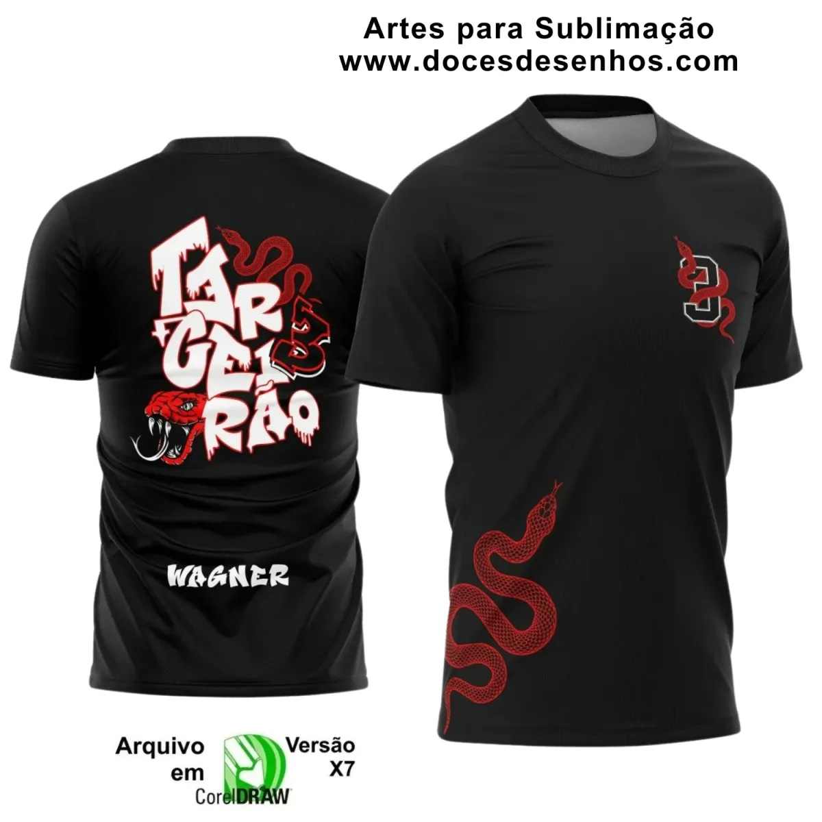 Estampa Para Camiseta Escolar – Arte Vetor - Uniforme Concluintes 2025 – Terceirão: Estilo Cobra