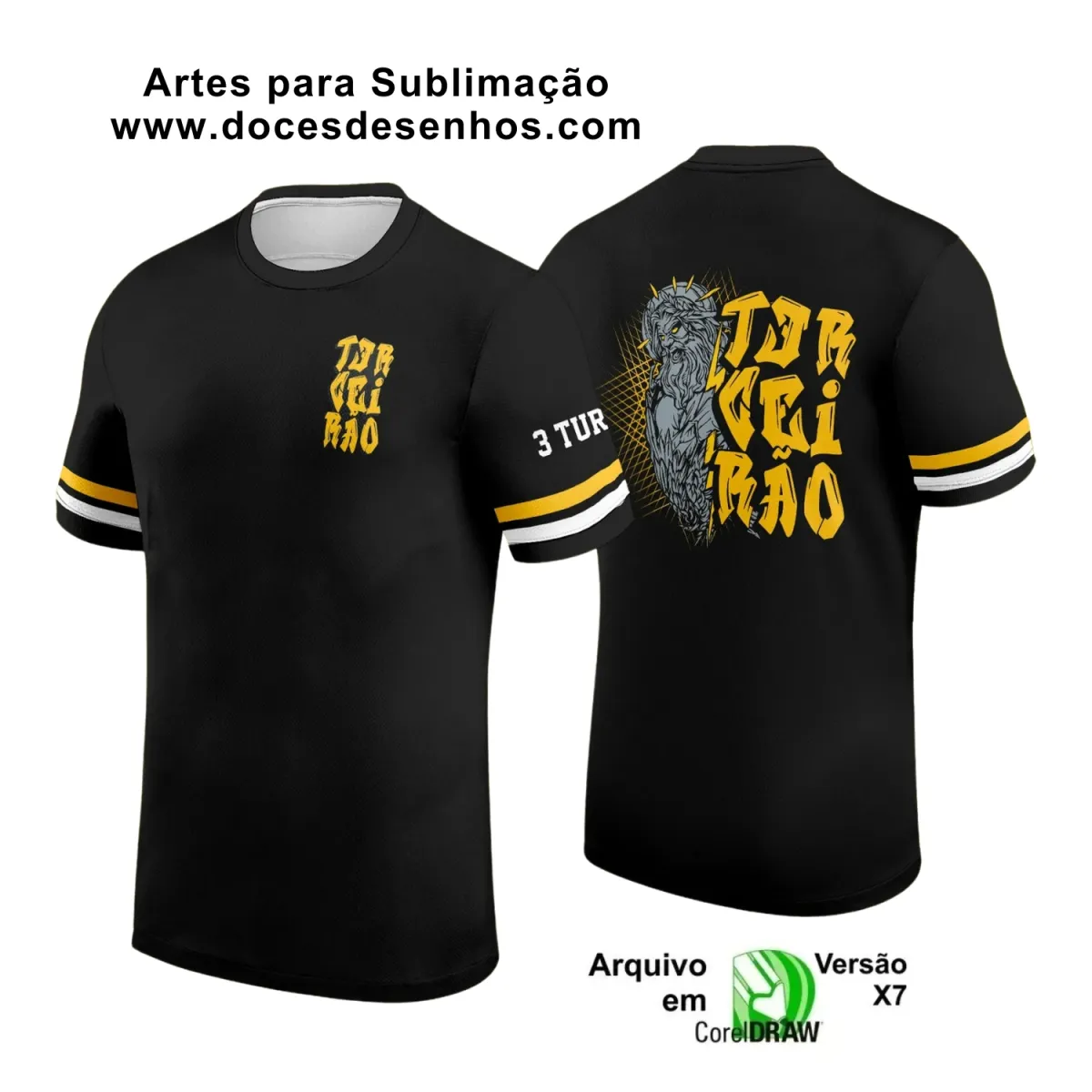 Estampa Para Camiseta Escolar – Arte Vetor - Uniforme Concluintes 2025 – Terceirão: Estilo Zeus