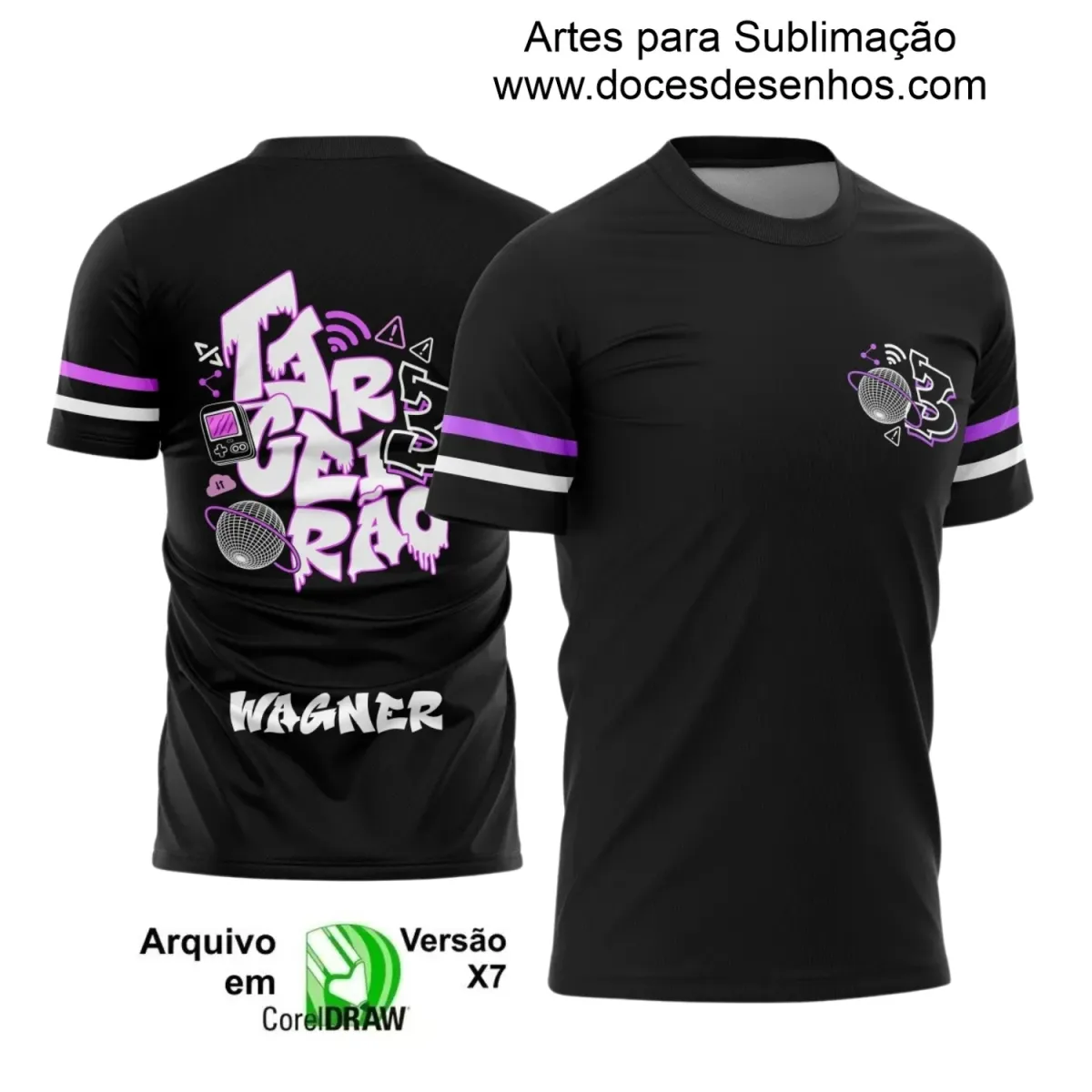 Estampa para Camiseta Escolar – Arte Vetor - Uniforme Concluintes 2025 – Terceirão 2025 – Informática