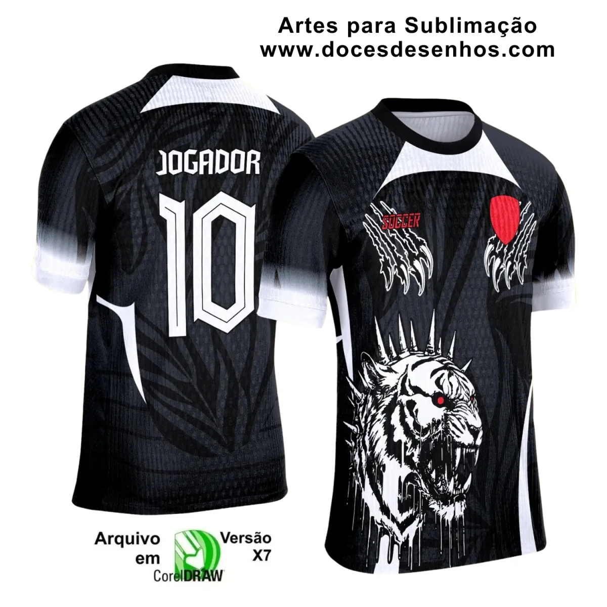 Interclasse 2025: Arte Vetor de Camiseta Escolar com Estilo Tigre