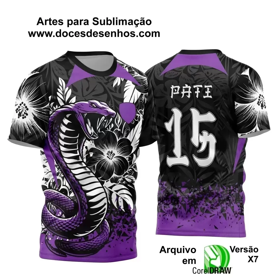 Interclasse 2025: Arte de Camiseta Escolar com Estilo Cobra